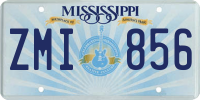 MS license plate ZMI856