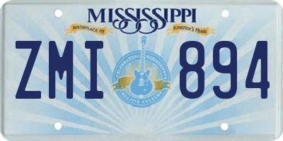 MS license plate ZMI894