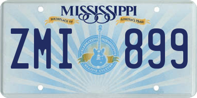 MS license plate ZMI899
