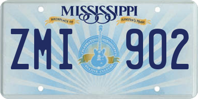 MS license plate ZMI902