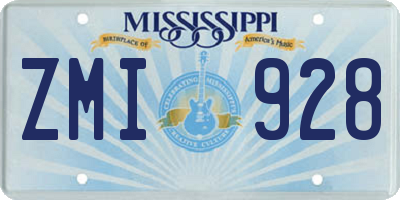 MS license plate ZMI928