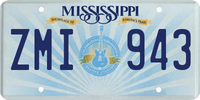 MS license plate ZMI943