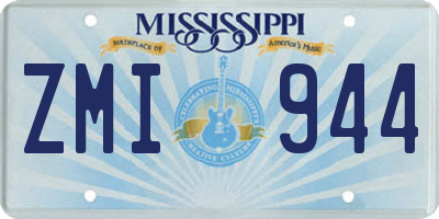 MS license plate ZMI944