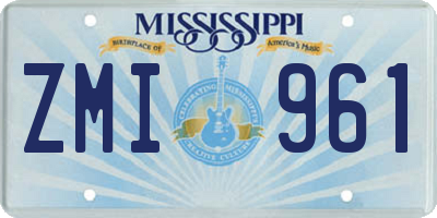MS license plate ZMI961