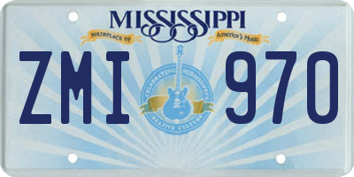 MS license plate ZMI970