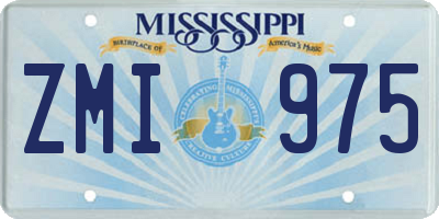 MS license plate ZMI975
