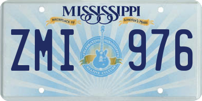 MS license plate ZMI976