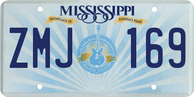 MS license plate ZMJ169
