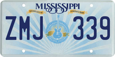 MS license plate ZMJ339