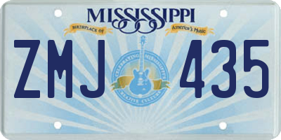 MS license plate ZMJ435