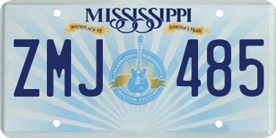 MS license plate ZMJ485