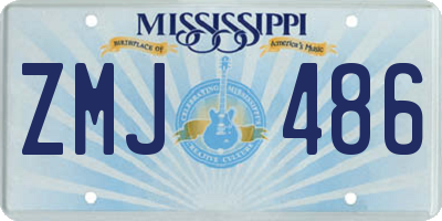 MS license plate ZMJ486
