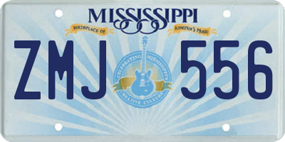 MS license plate ZMJ556