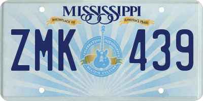 MS license plate ZMK439