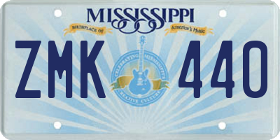MS license plate ZMK440