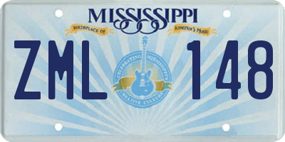 MS license plate ZML148