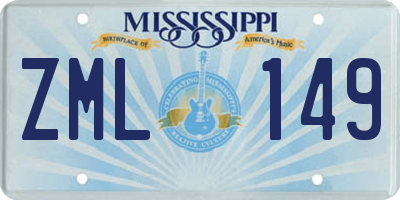 MS license plate ZML149