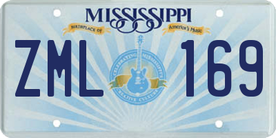 MS license plate ZML169