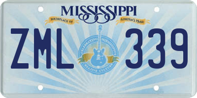 MS license plate ZML339