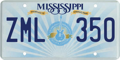 MS license plate ZML350