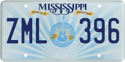 MS license plate ZML396
