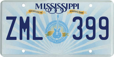 MS license plate ZML399