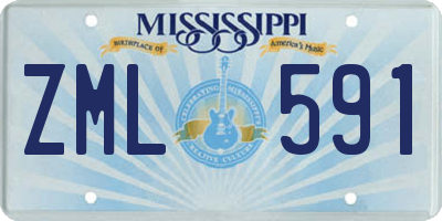 MS license plate ZML591