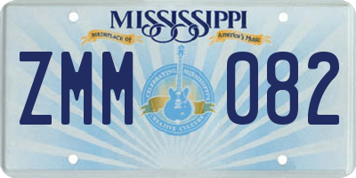 MS license plate ZMM082