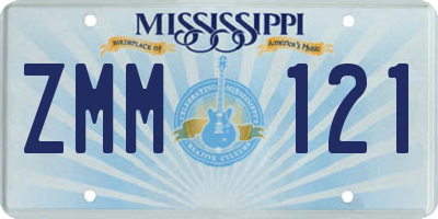 MS license plate ZMM121