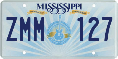 MS license plate ZMM127
