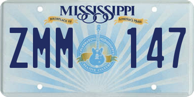 MS license plate ZMM147