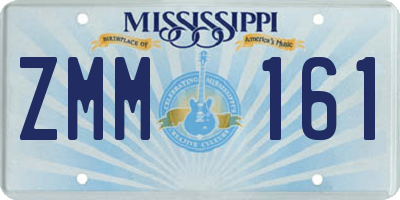 MS license plate ZMM161
