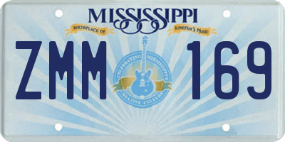 MS license plate ZMM169