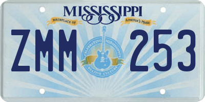 MS license plate ZMM253