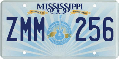 MS license plate ZMM256