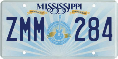 MS license plate ZMM284