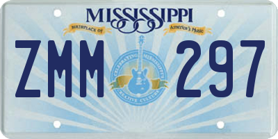 MS license plate ZMM297
