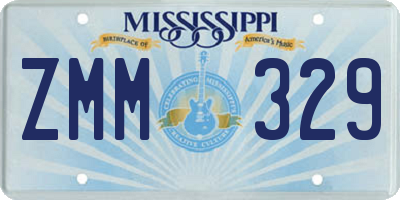 MS license plate ZMM329