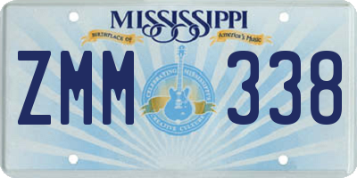 MS license plate ZMM338