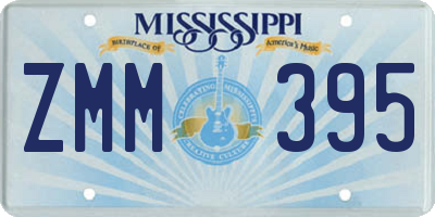 MS license plate ZMM395