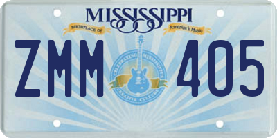 MS license plate ZMM405
