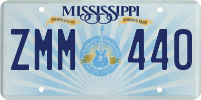 MS license plate ZMM440
