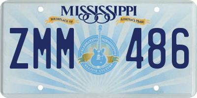 MS license plate ZMM486