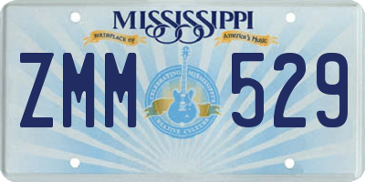 MS license plate ZMM529