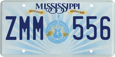 MS license plate ZMM556