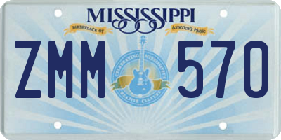 MS license plate ZMM570