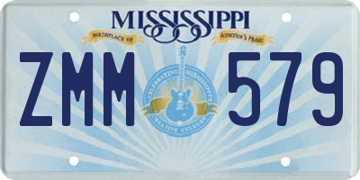 MS license plate ZMM579
