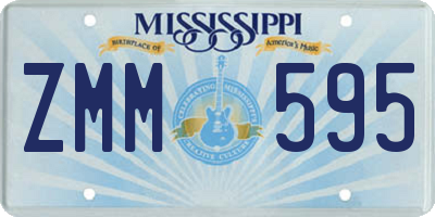 MS license plate ZMM595