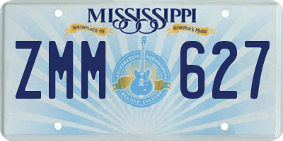 MS license plate ZMM627