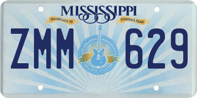 MS license plate ZMM629